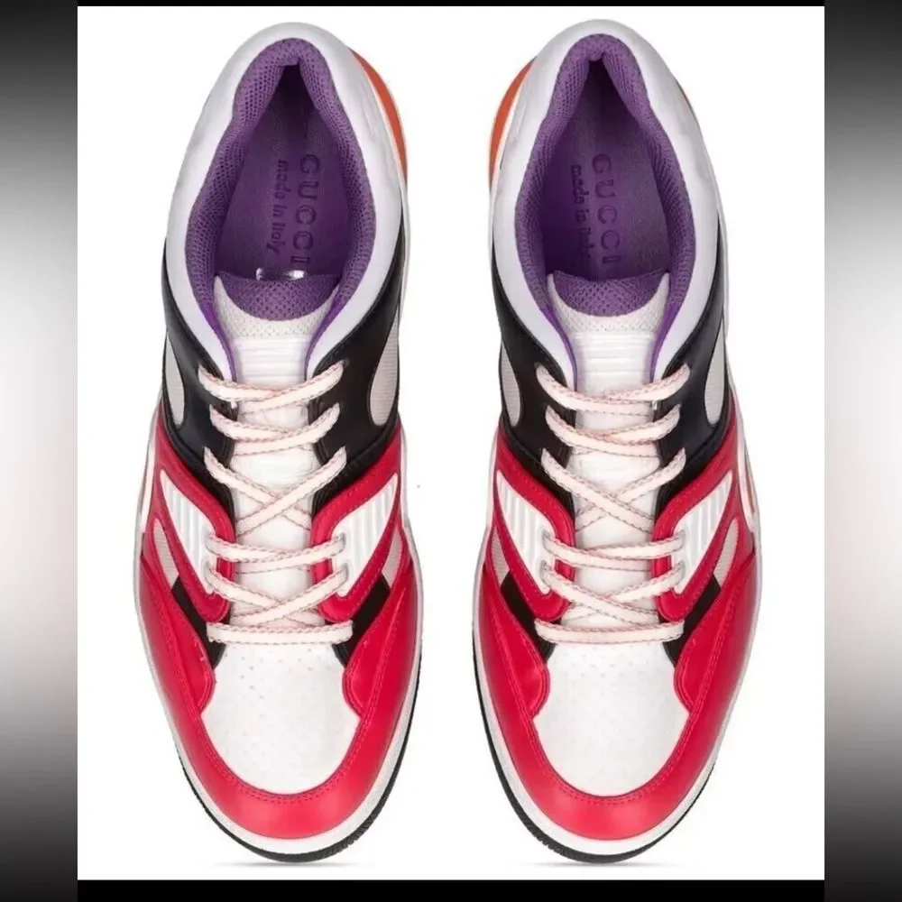 Gucci Basket Low Multicolor Demetra Men's Sneakers US 10.0 Made in Italy - Picture 10 of 10